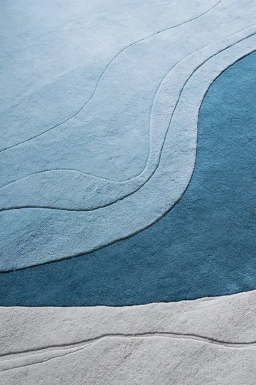 Erik Bratsberg Lozza ullmatta - Teal, 270x350 cm - Layered