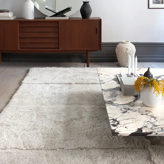 Levels matta 180x270 cm, Bone White Layered