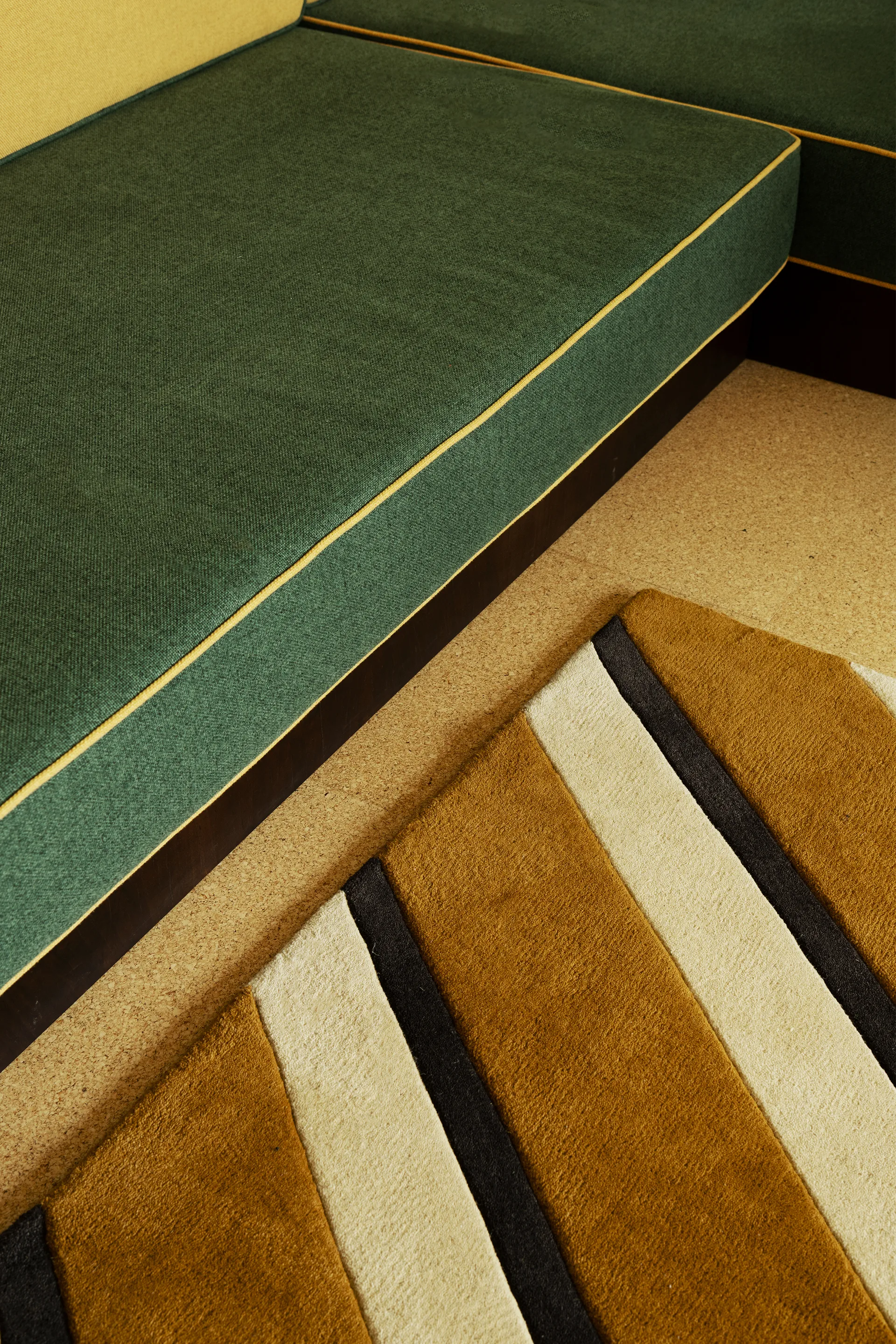 Teklan Diagonal ullmatta, Sand, 300x400 cm Layered