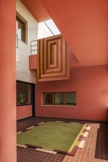 Teklan Fregio ullmatta - Olive blush, 200x300 cm - Layered