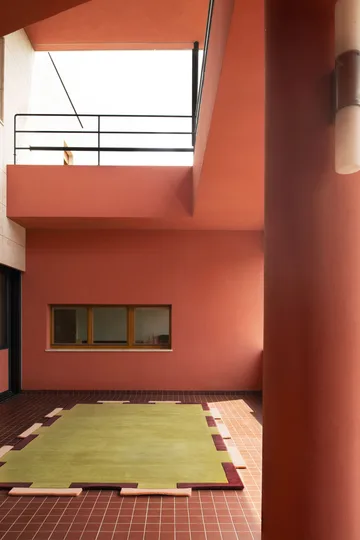 Teklan Fregio ullmatta - Olive blush, 250x350 cm - Layered