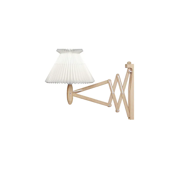 Sax 224-6/17 vägglampa - ek ljus, plast skärm - Le Klint