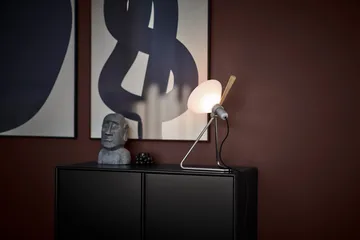 Spot vägg/bordslampa - Steel silver-oak - Le Klint