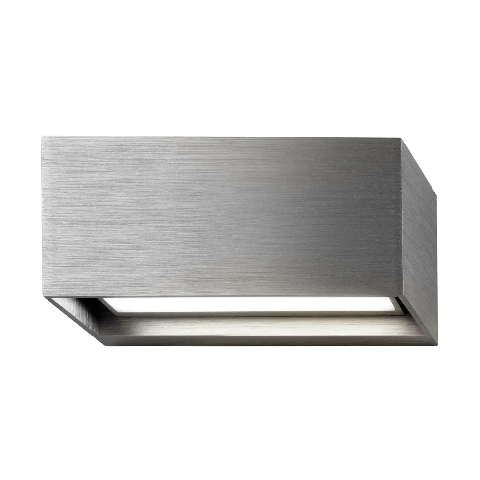Linea W1 vägglampa switch tune, Titanium, 7x15 cm Light-Point
