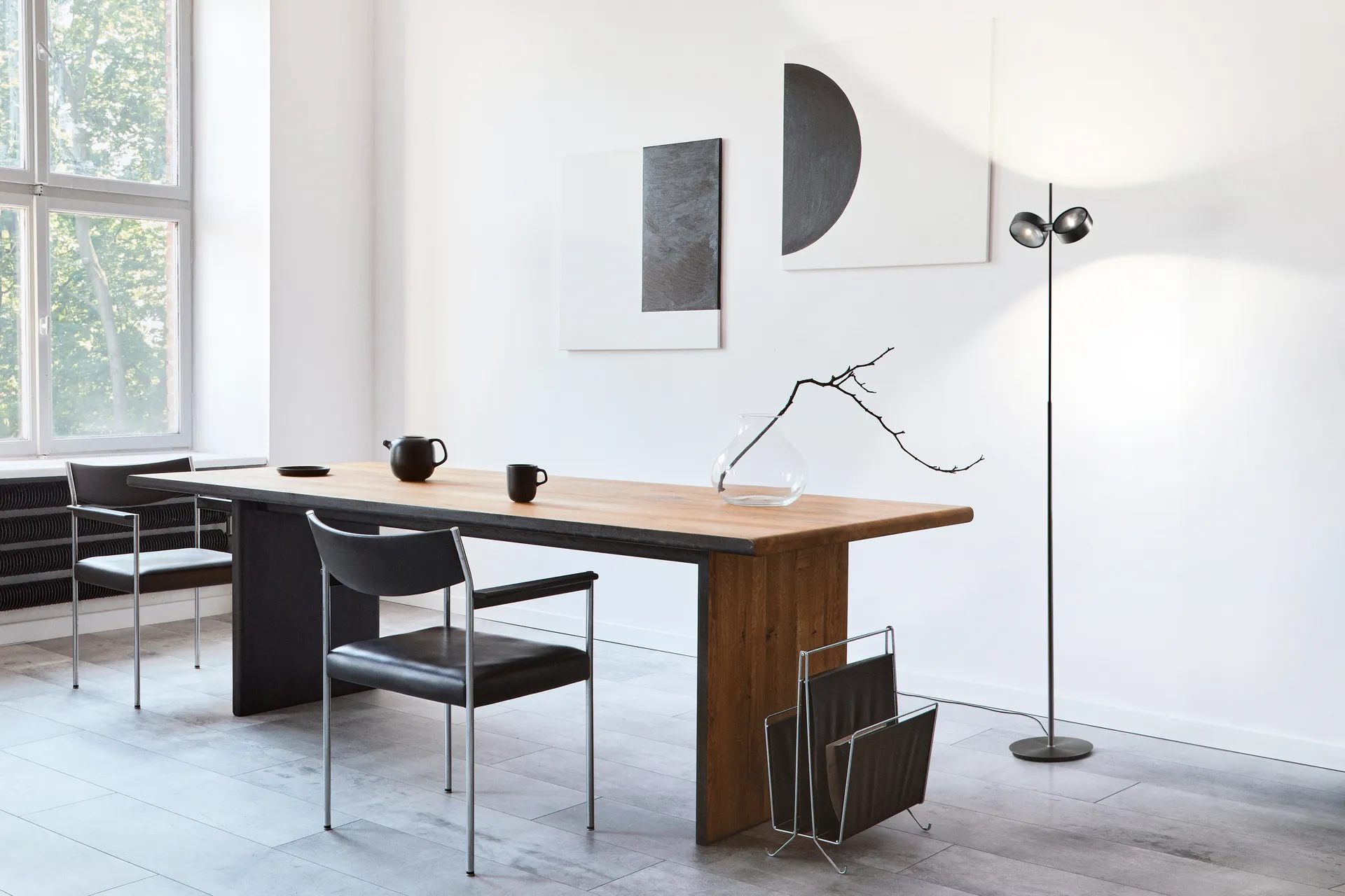 Orbit golvlampa, Carbon black Light-Point
