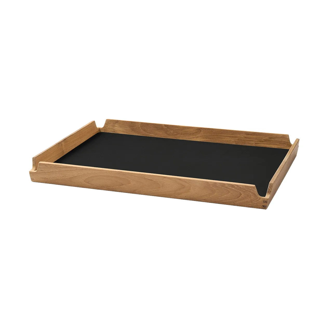 Airy teakbricka square M, Nupo black ink LIND DNA