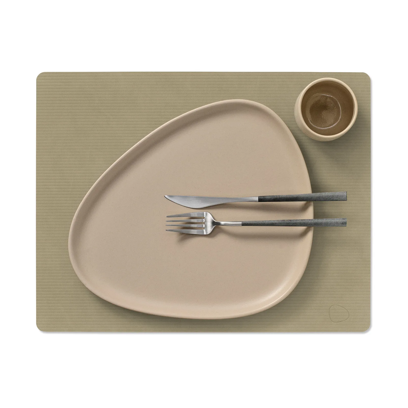 Corduroy bordstablett square L, Herbal Dust LIND DNA