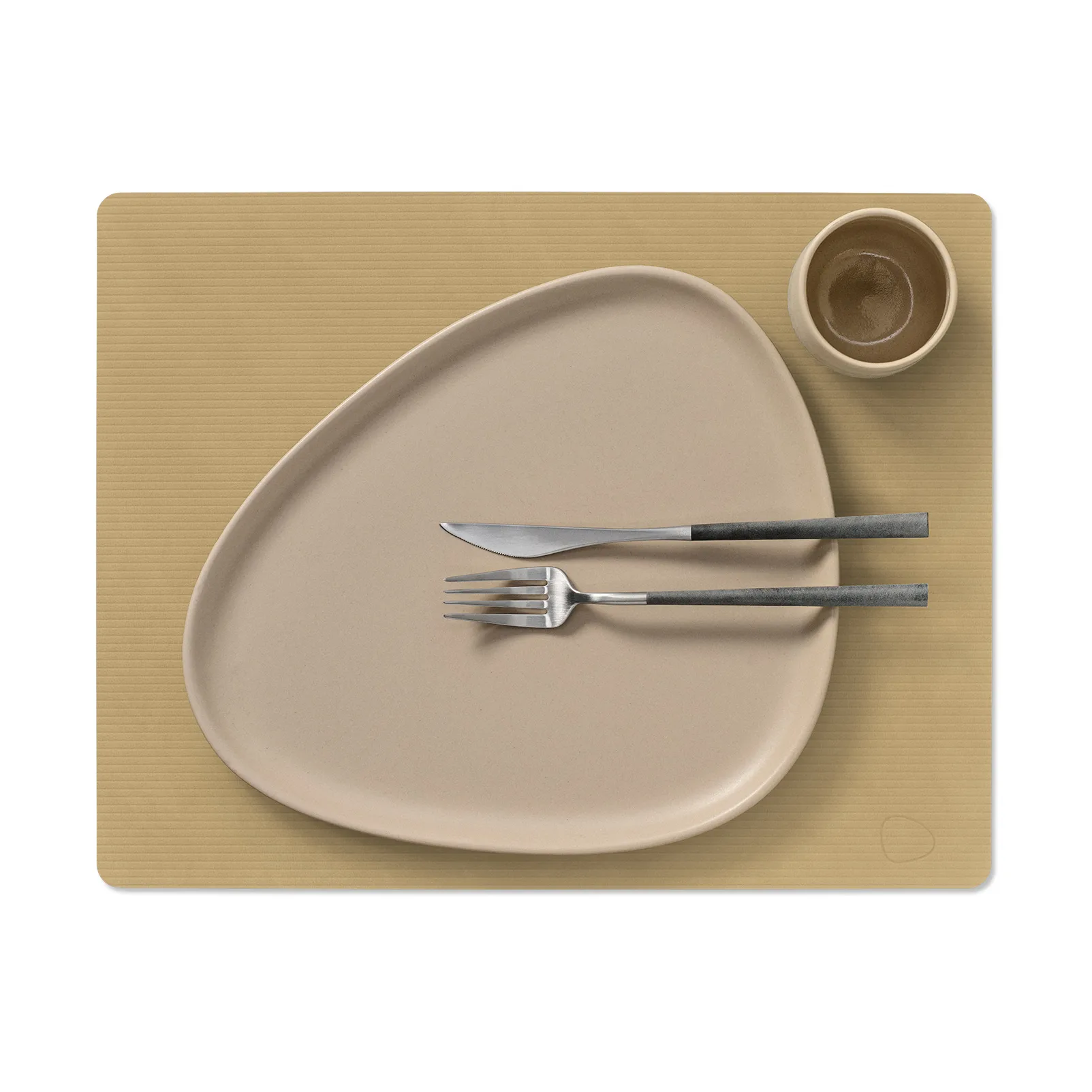 Corduroy bordstablett square L, Khaki LIND DNA