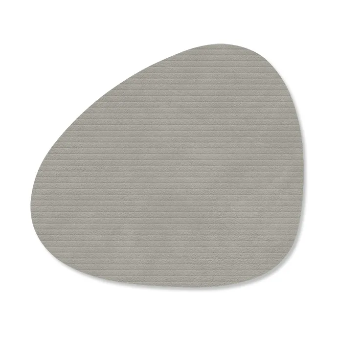 Corduroy glasunderlägg curve - Light Grey - LIND DNA