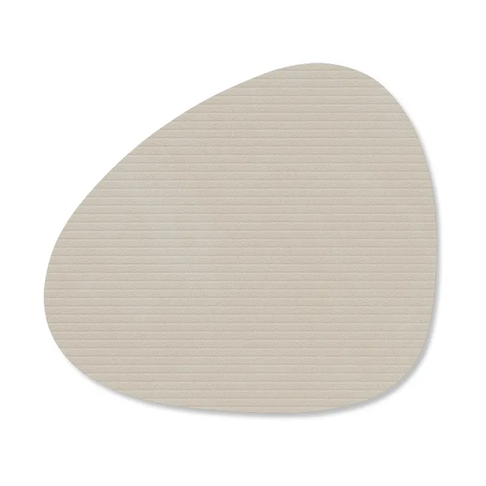 Corduroy glasunderlägg curve - Oyster White - LIND DNA