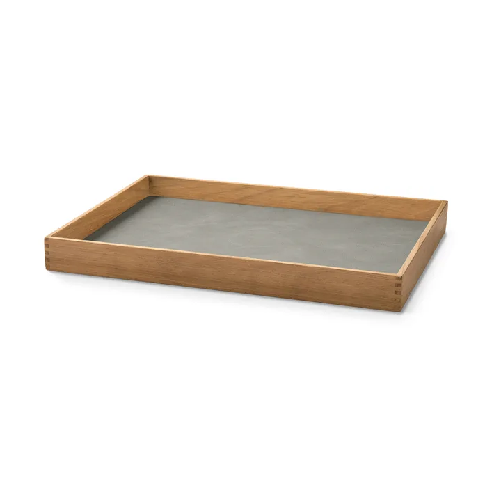 Even teakbricka square M - Nupo light grey - LIND DNA