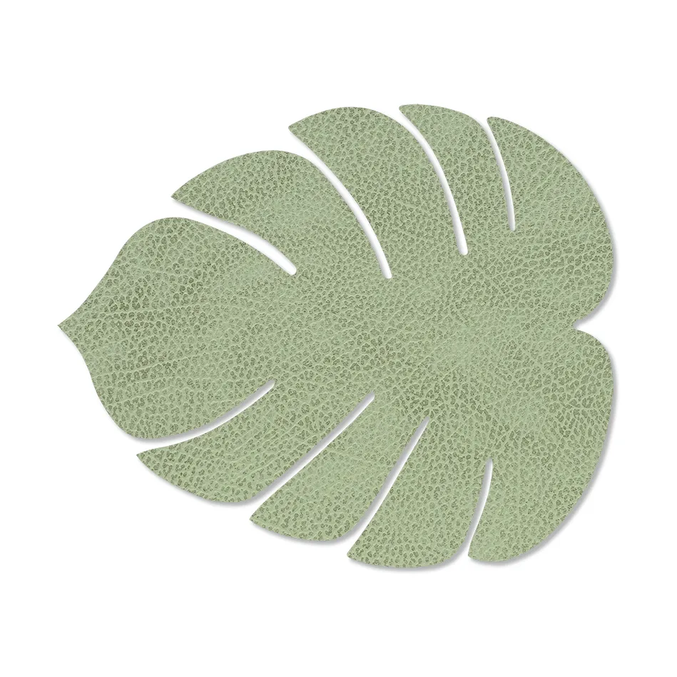 Monstera Leaf Hippo bordstablett S, Olivgrön LIND DNA