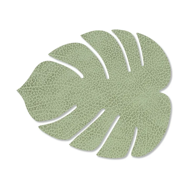 Monstera Leaf Hippo glasunderlägg - Olivgrön - LIND DNA