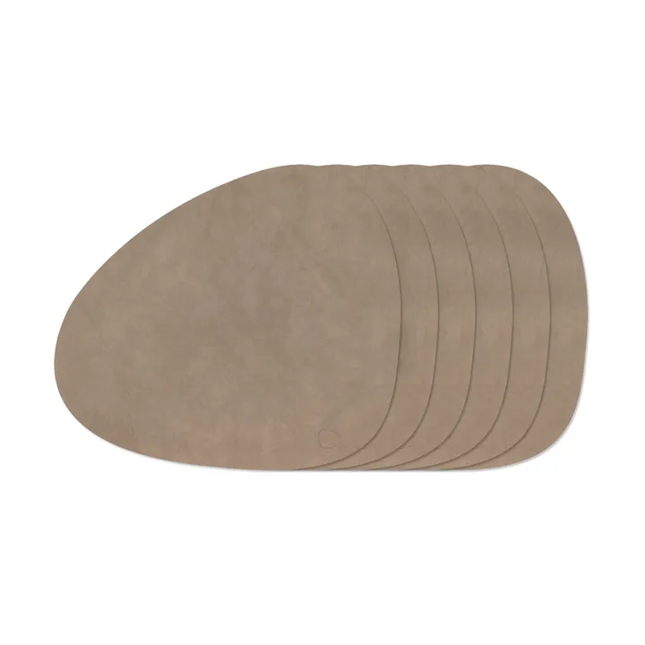 Nupo Curve bordstablettset - Nomad Grey, 6-pack - LIND DNA