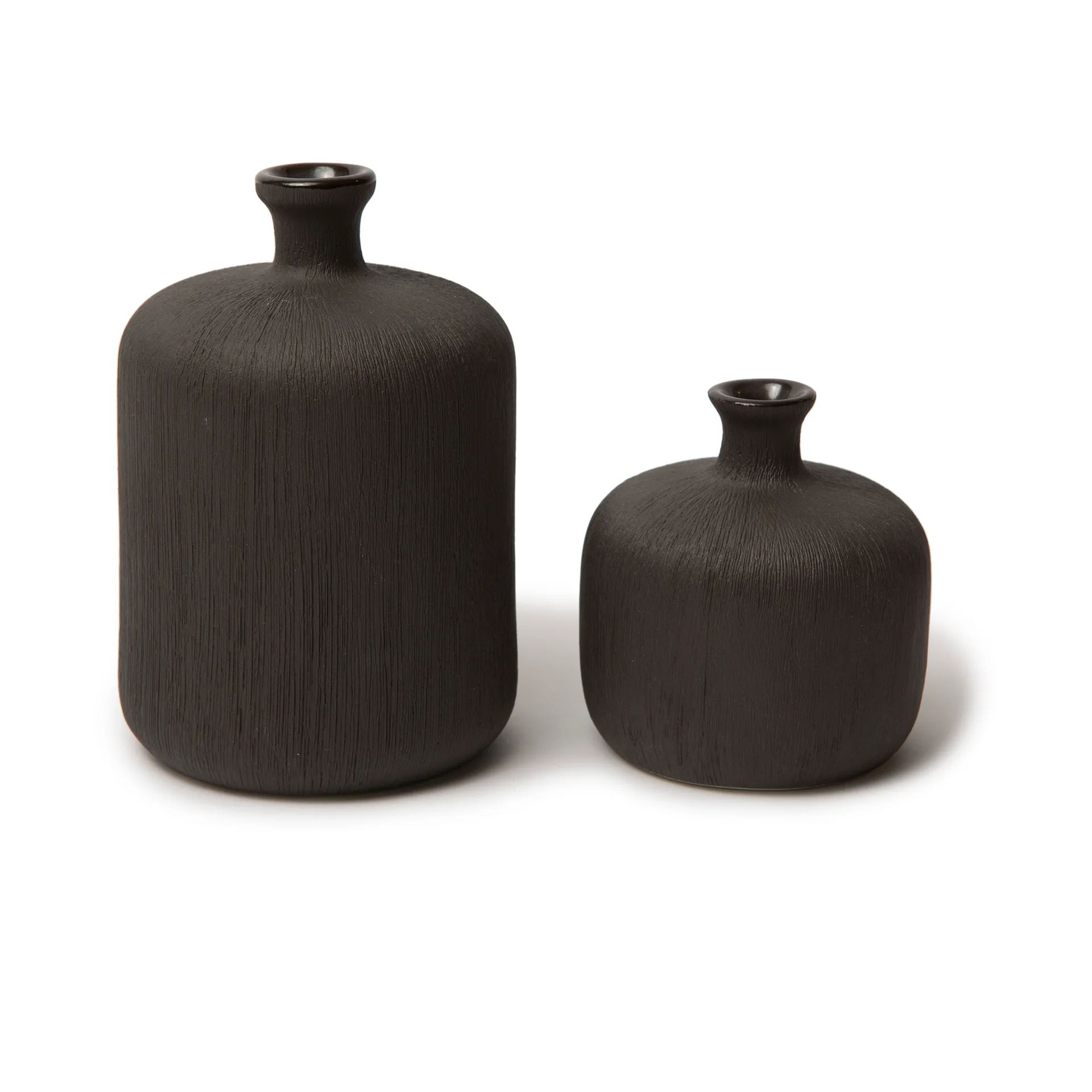 Bottle vas, Black, small Lindform