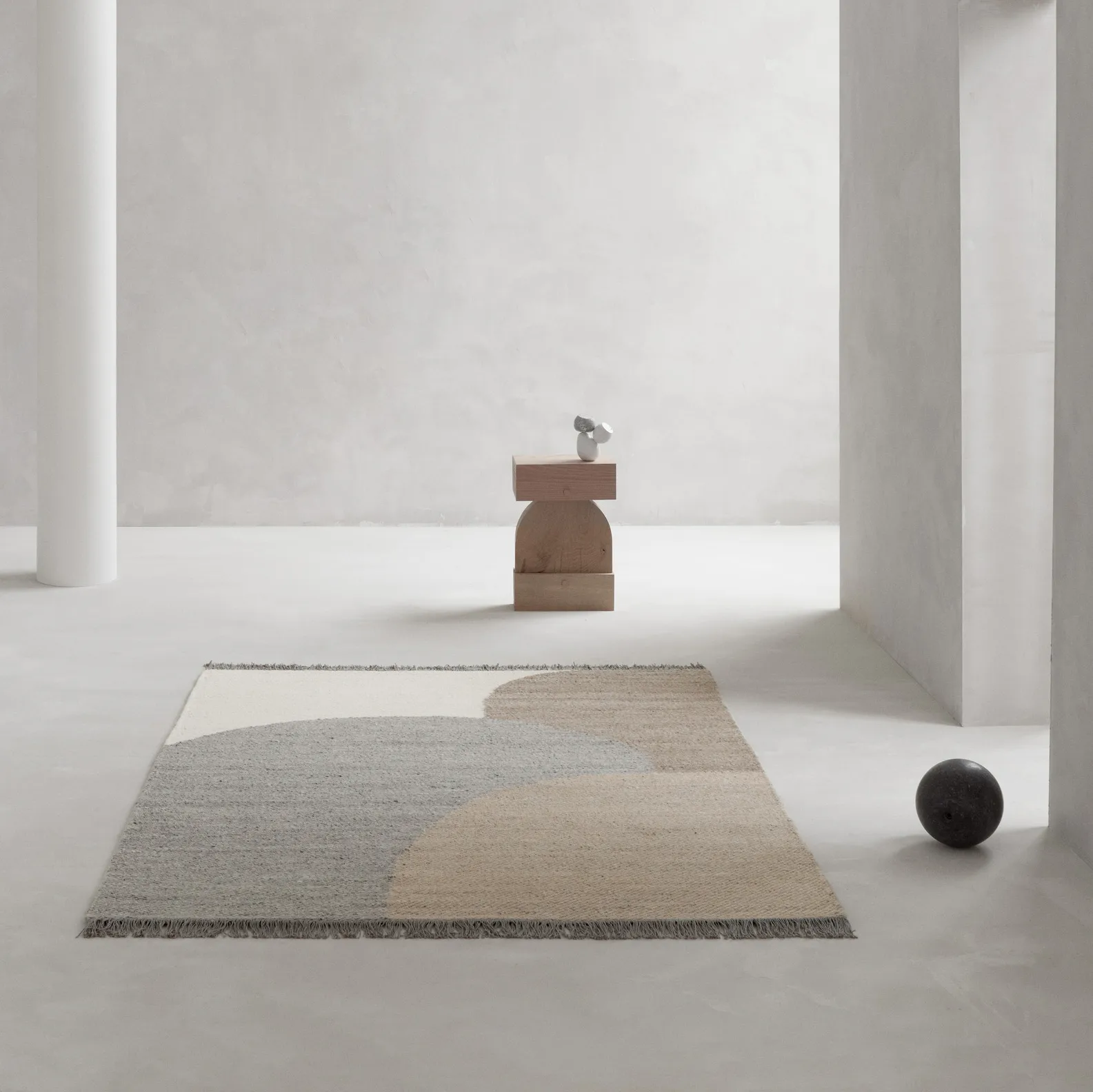 Eik ullmatta 200x300 cm, Grey Linie Design