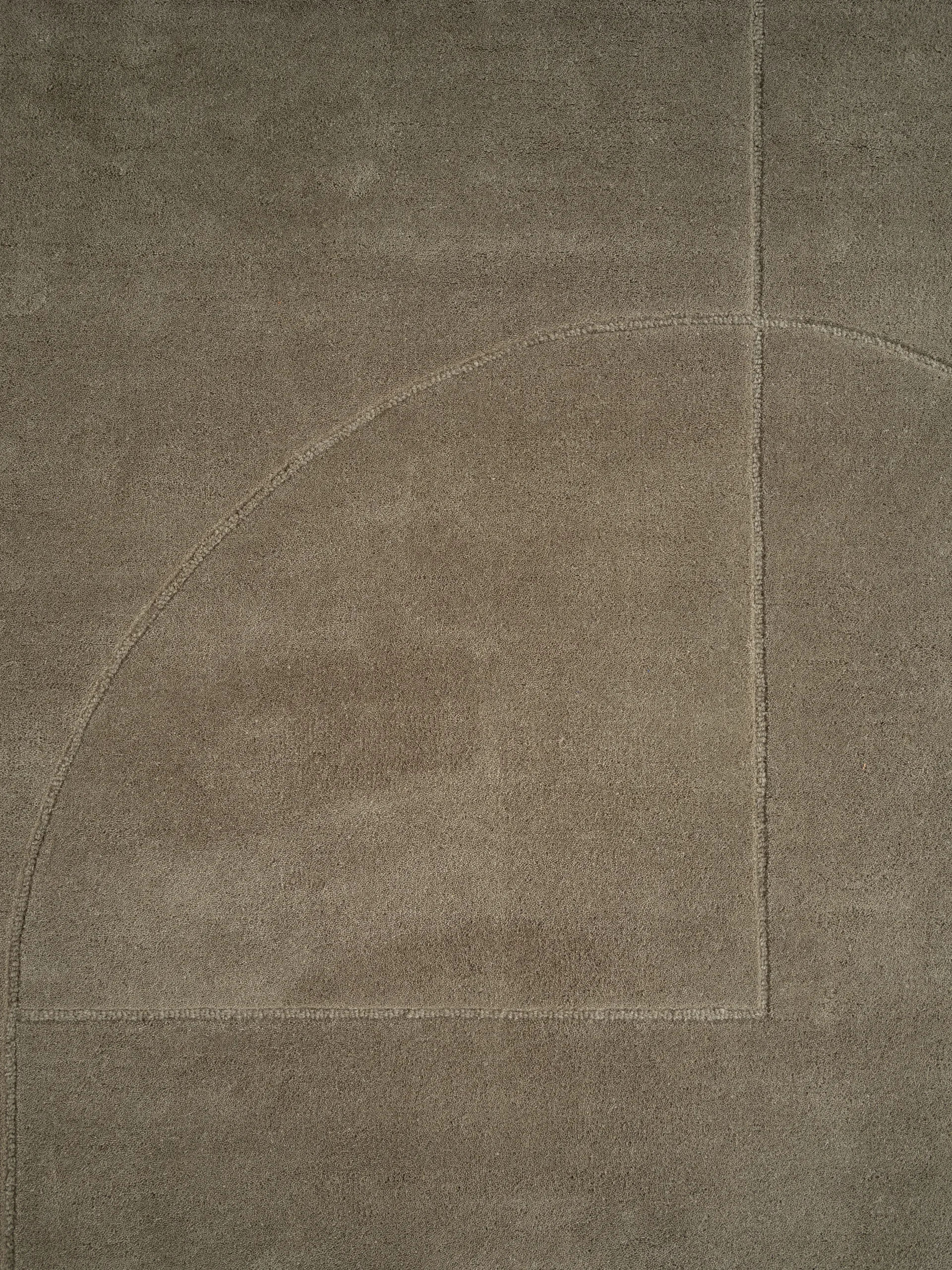 Lineal Poem ullmatta, Moss, 200x300 cm Linie Design