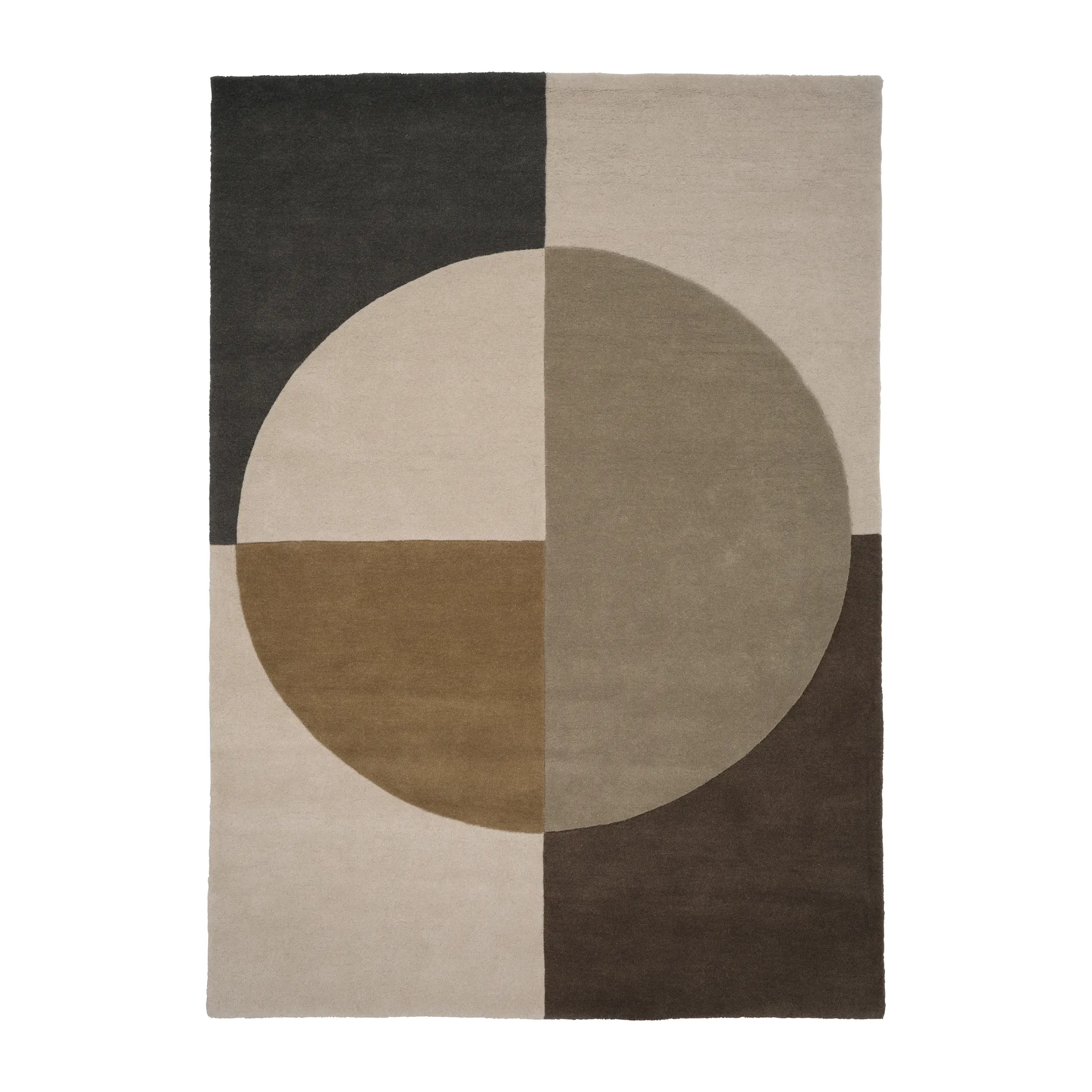 Radiality ullmatta, Olive, 170x240 cm Linie Design