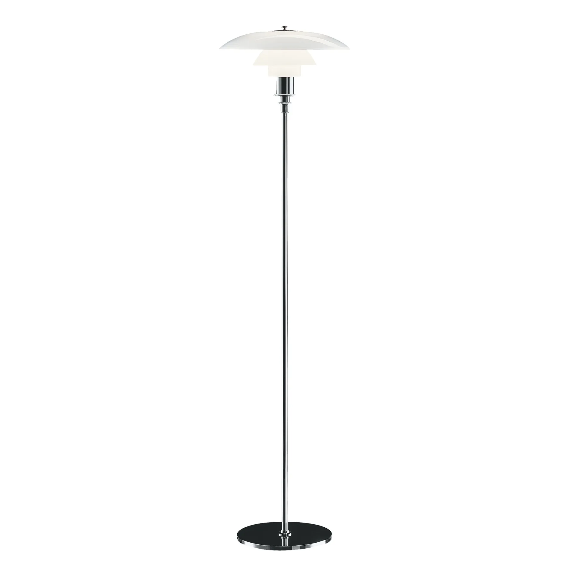 PH 3½-2½ golvlampa, Krom Louis Poulsen