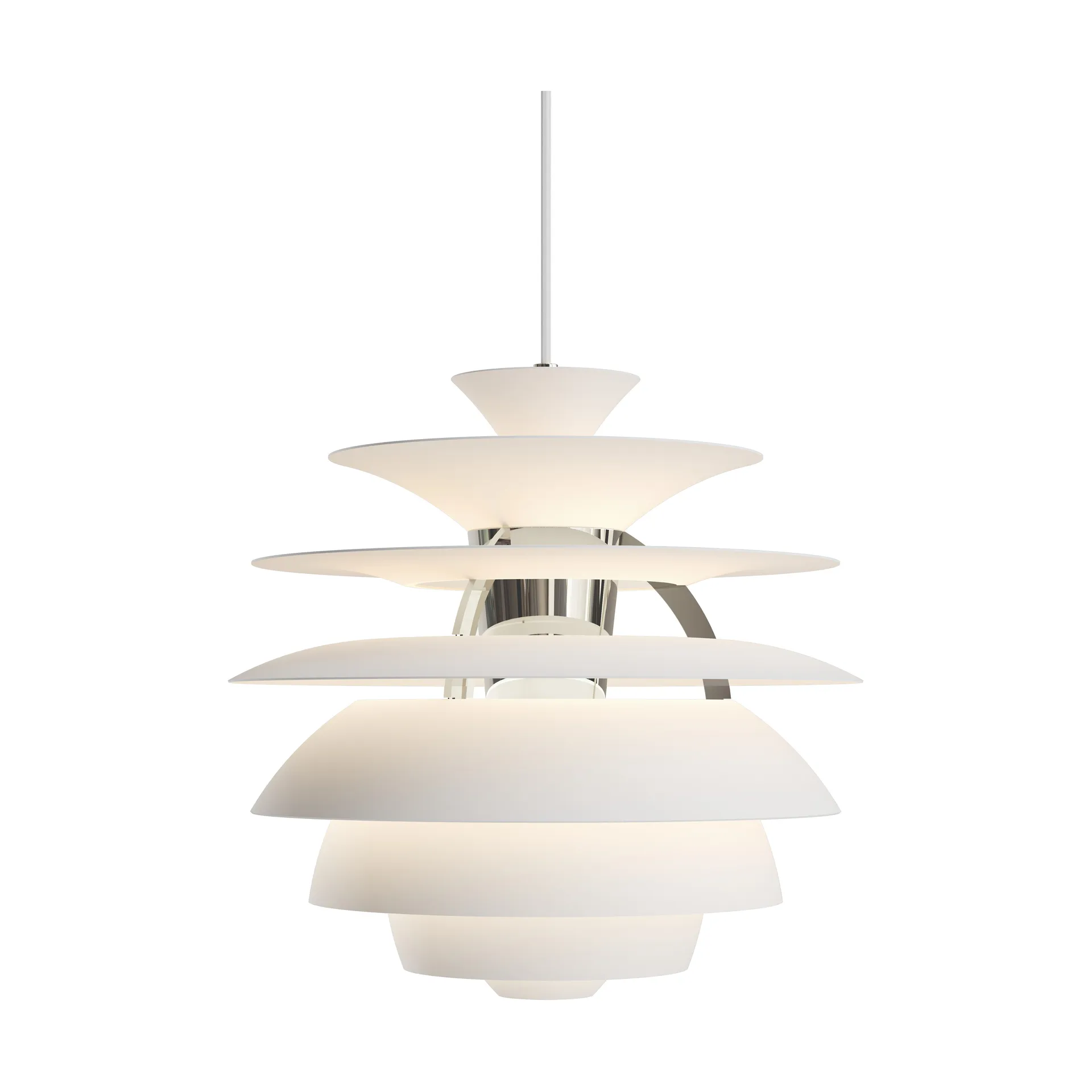 PH Snowball pendel E27, Soft white-chrome Louis Poulsen