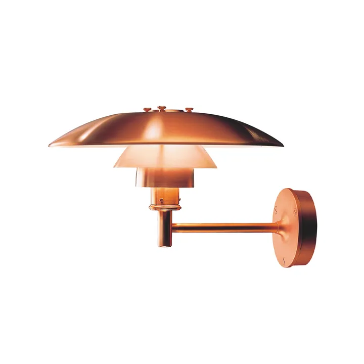PH vägglampa - Brushed copper - Louis Poulsen