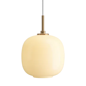 VL45 Radiohuspendel Ø17,5 cm - Brass-pale yellow glass - Louis Poulsen
