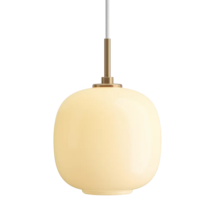 VL45 Radiohuspendel Ø17,5 cm - Brass-pale yellow glass - Louis Poulsen