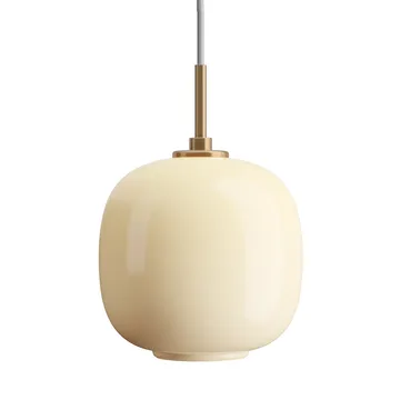 VL45 Radiohuspendel Ø17,5 cm - Brass-pale yellow glass - Louis Poulsen