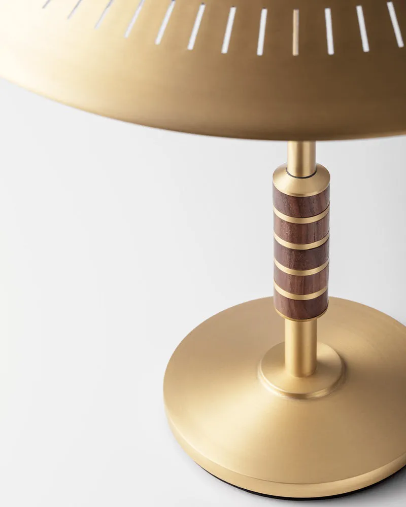 Governor 250 bordslampa, Brass-walnut LYFA