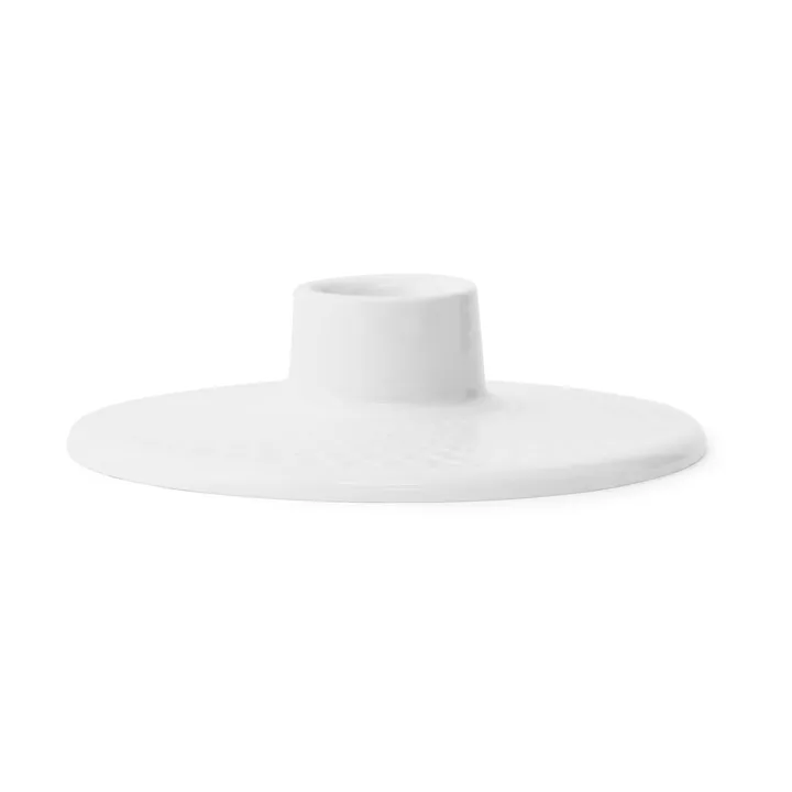 Rhombe ljusstake 3 cm - Vit - Lyngby Porcelæn
