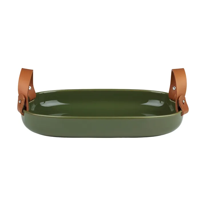 Oiva iso serveringsfat 23x32 cm - Harvest green - Marimekko