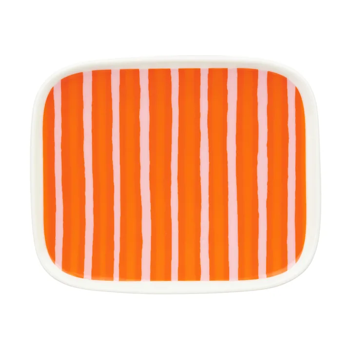 Oiva Piccolo tallrik 12x15 cm - Orange-pink - Marimekko