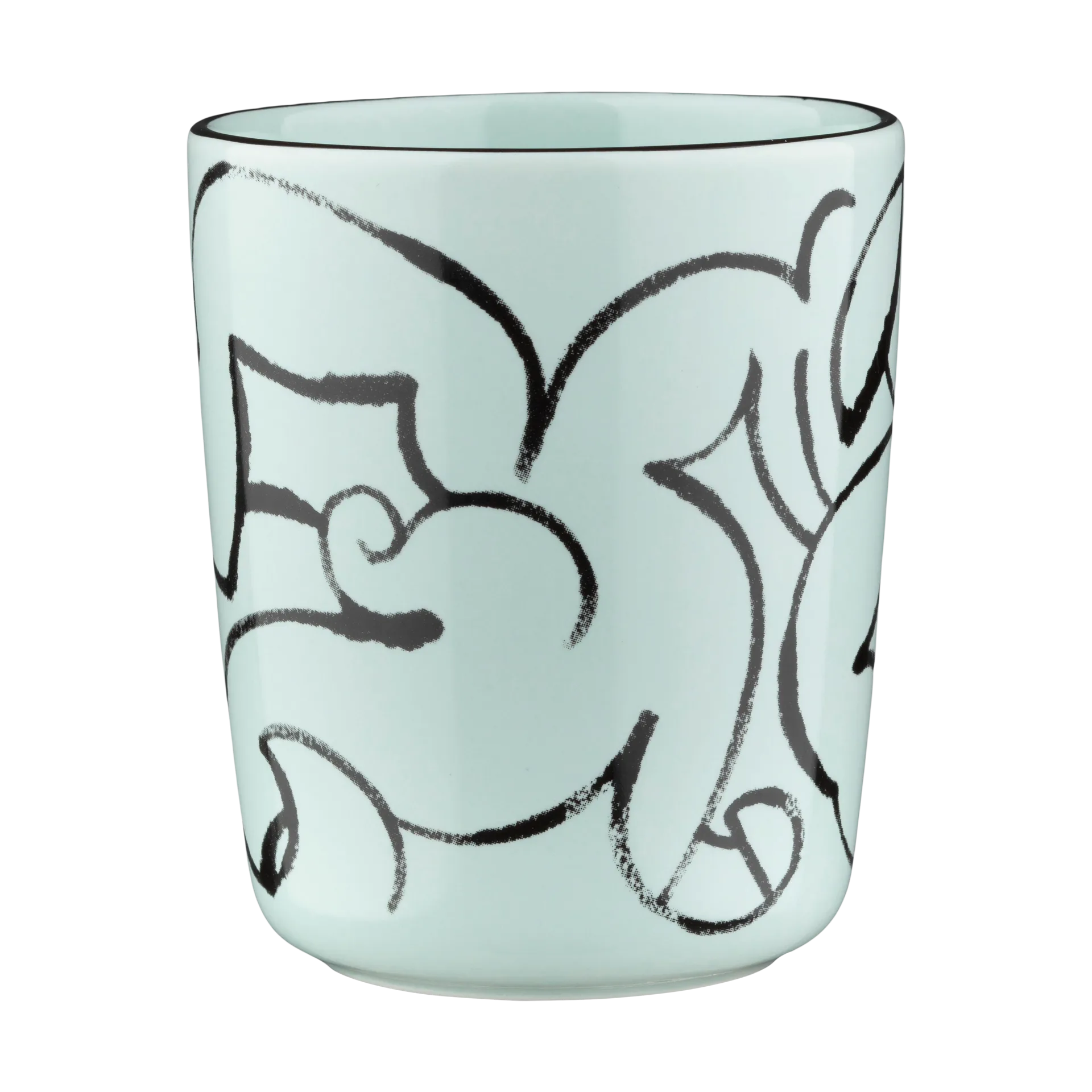 Pistilla mugg 25 cl, Mint-black Marimekko