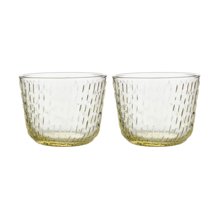 Syksy dricksglas 2 dl 2-pack - Pale yellow - Marimekko