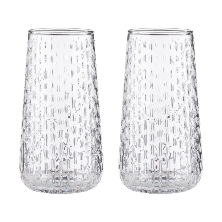 Syksy long tumbler glas 2-pack - Clear - Marimekko