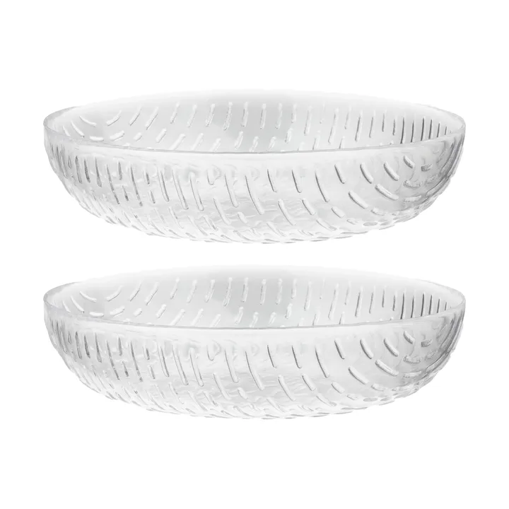 Syksy skål glas 2,5 dl 2-pack - Clear - Marimekko