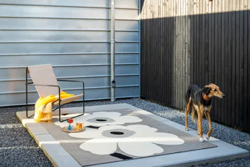 Unikko anniversary matta outdoor - Grey, 250x350 cm - Marimekko