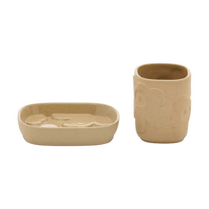 Unikko badrumsset 2 delar - Sandstone - Marimekko
