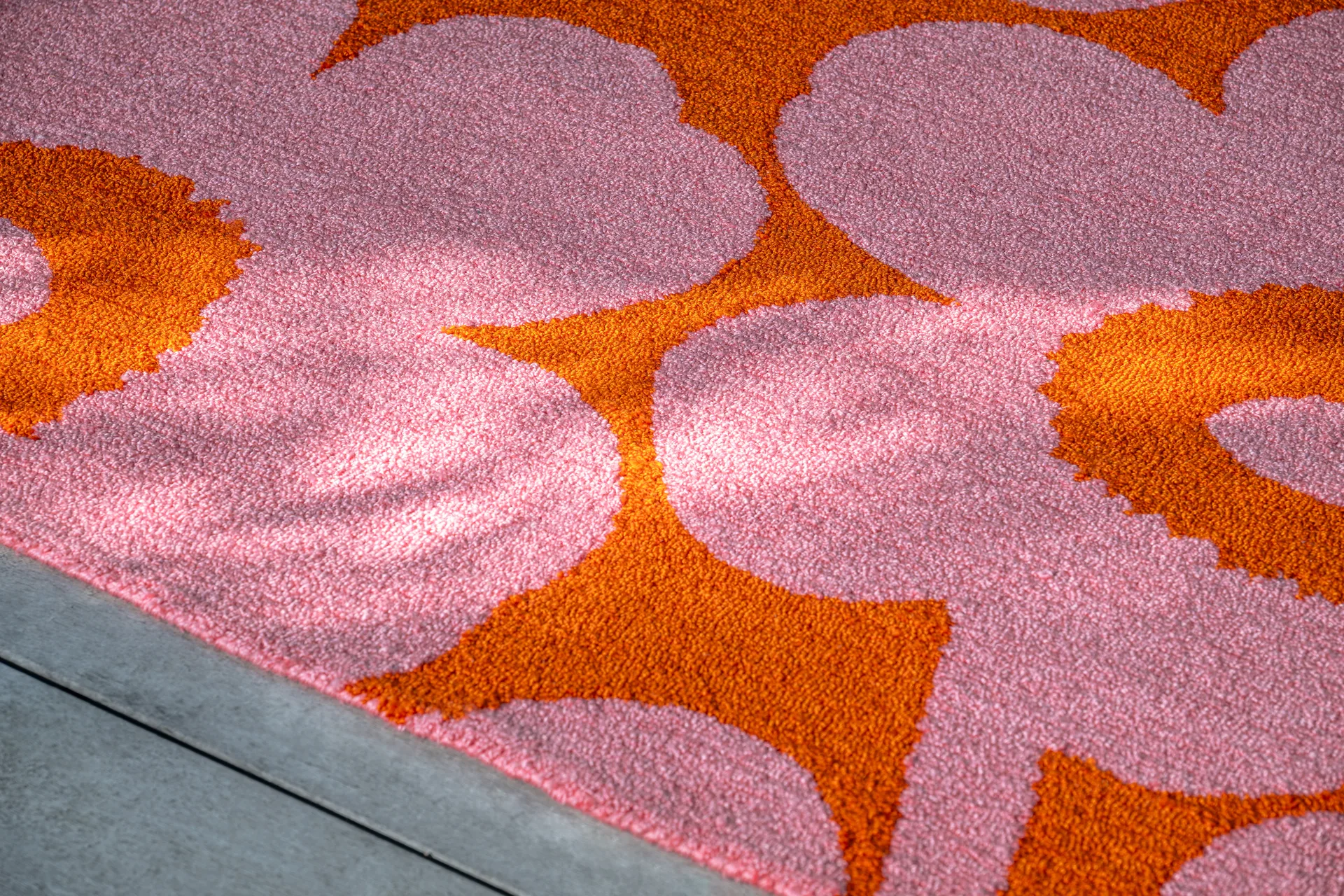 Unikko matta outdoor, Pink-orange, 140x200 cm Marimekko