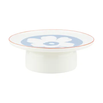 Unikko serveringsfat - White-light blue-orange red, Ø24 cm - Marimekko