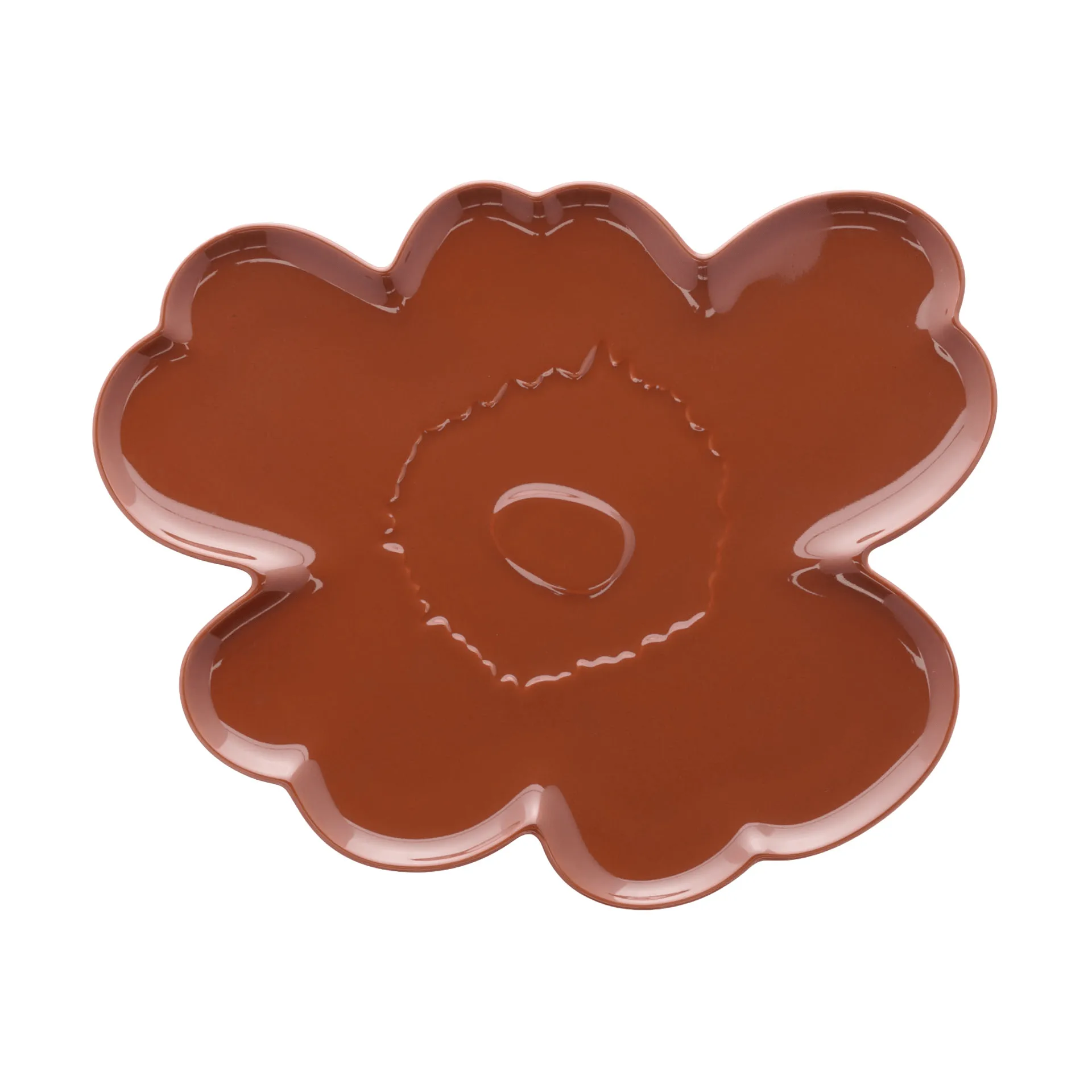 Unikko Shape fat 32 cm, Chestnut Marimekko
