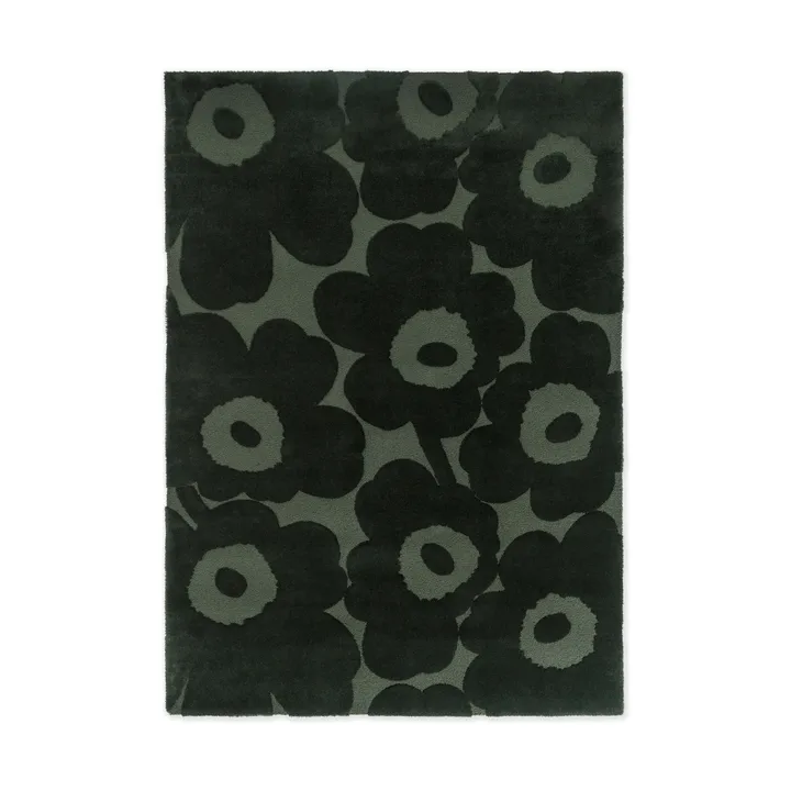 Unikko ullmatta - Dark Green, 170x240 cm - Marimekko