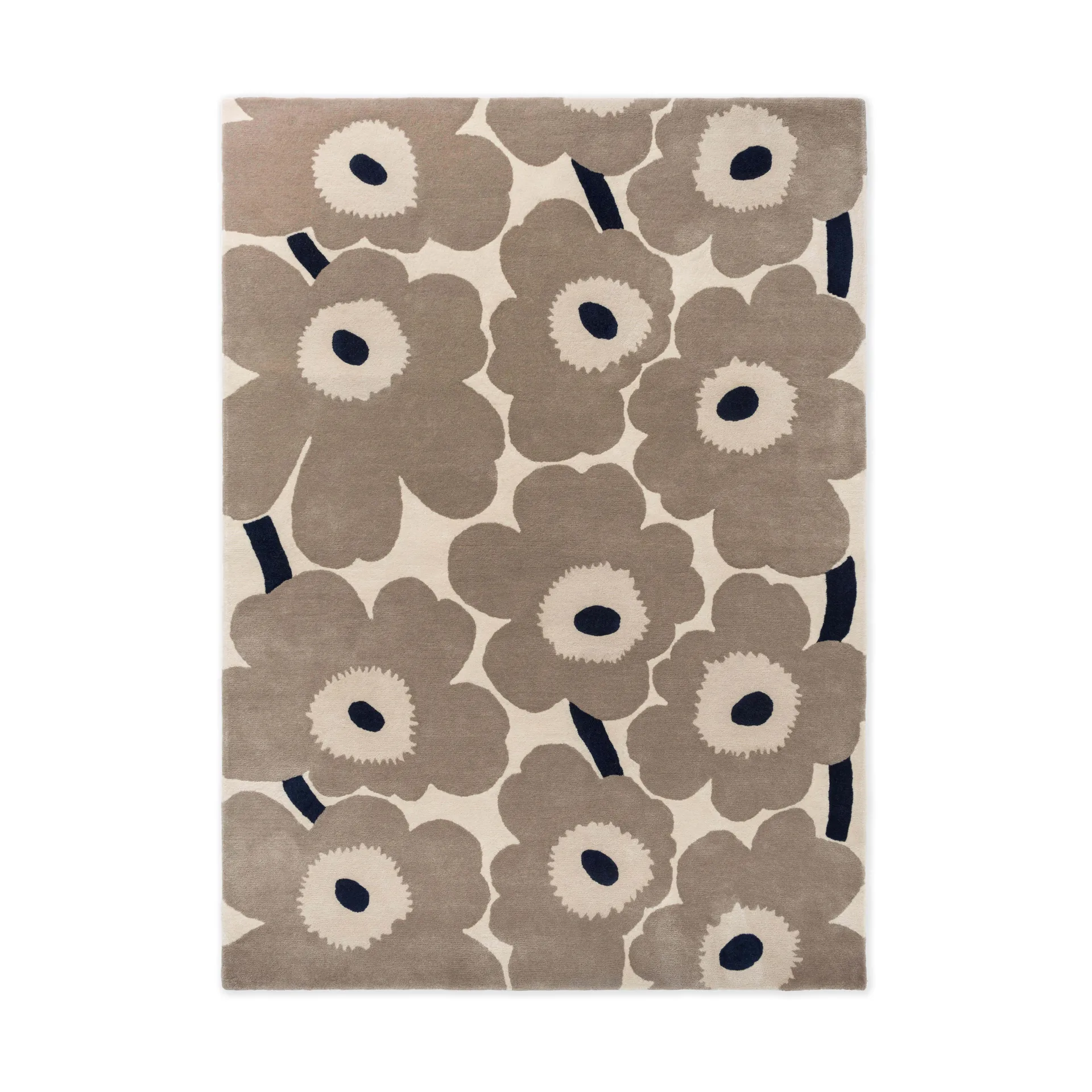 Unikko ullmatta, Greige, 140x200 cm Marimekko