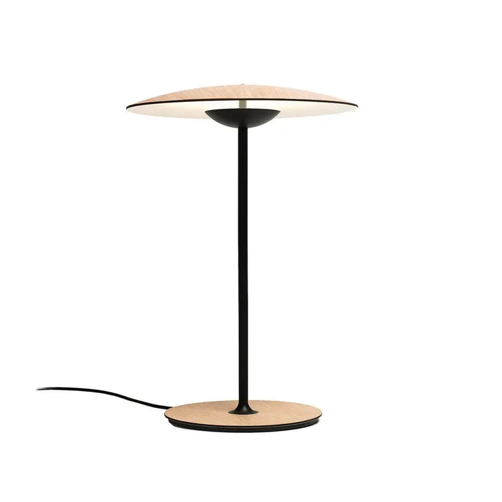 Ginger S bordslampa - ek, svart stålstativ - Marset
