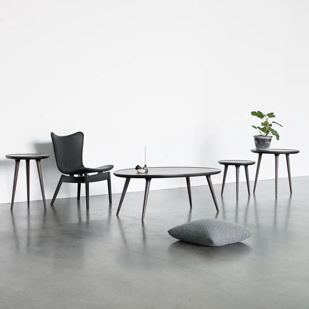 Accent sidobord, ek sirka grey, large Mater