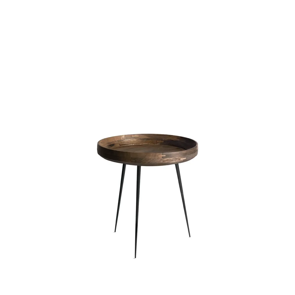 Bowl Small bord, mango sirka grey, svart stativ Mater