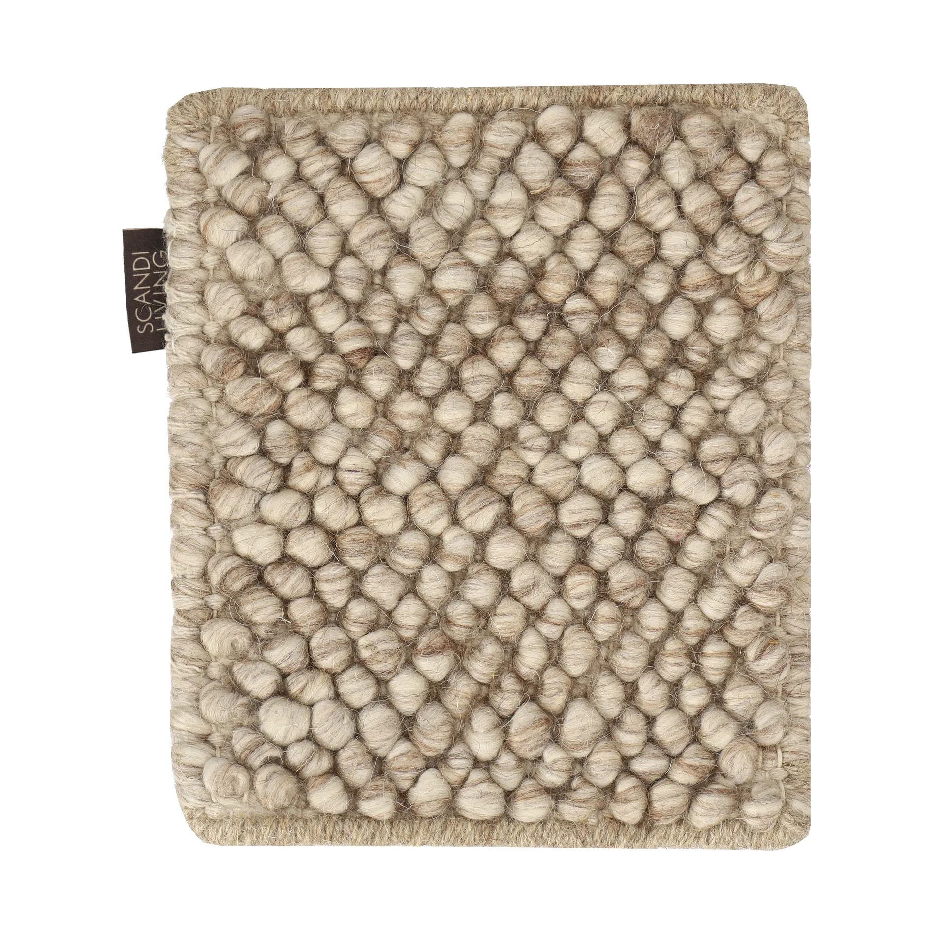 Mattprov Flock ullmatta, Beige Material Samples