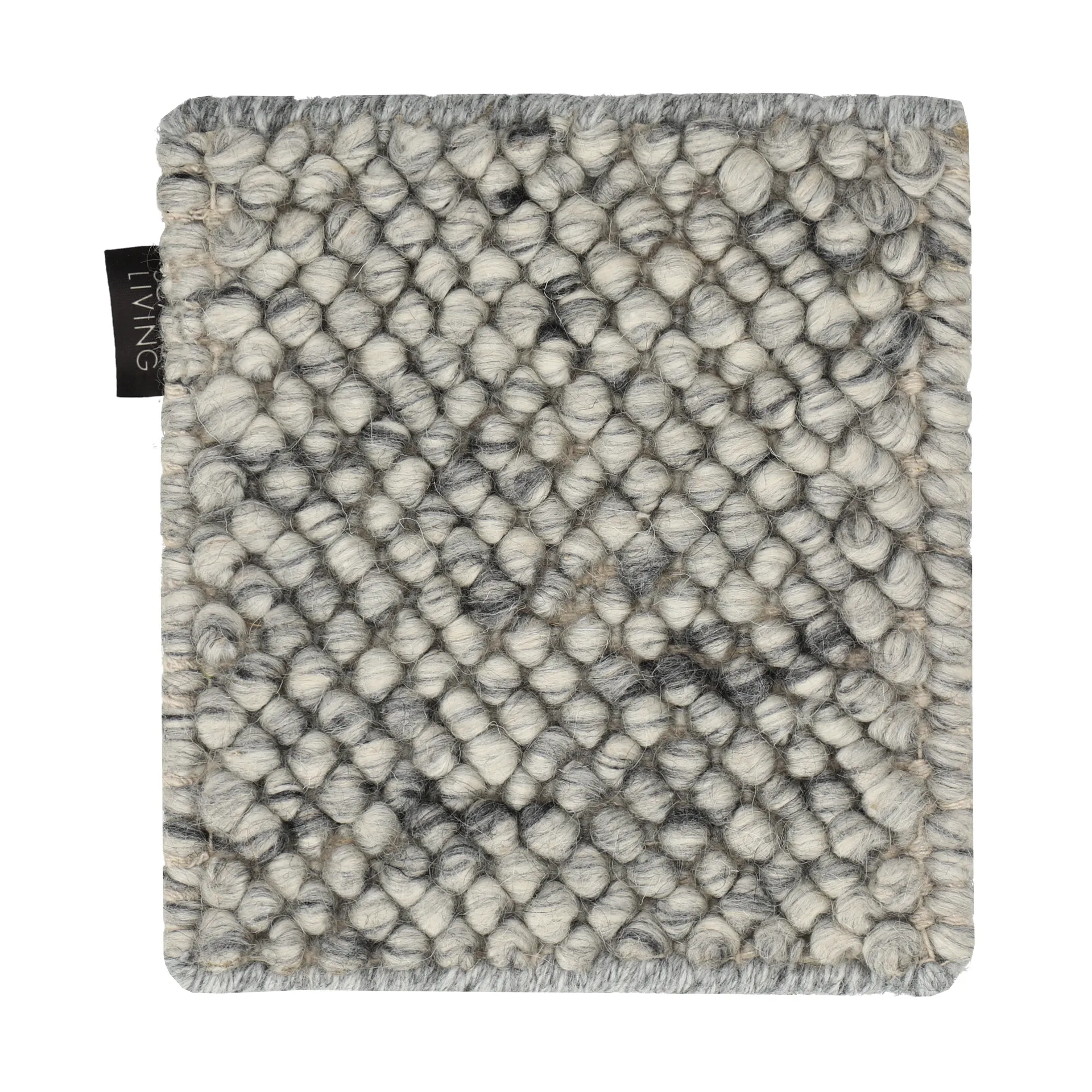 Mattprov Flock ullmatta, Naturgrå Material Samples