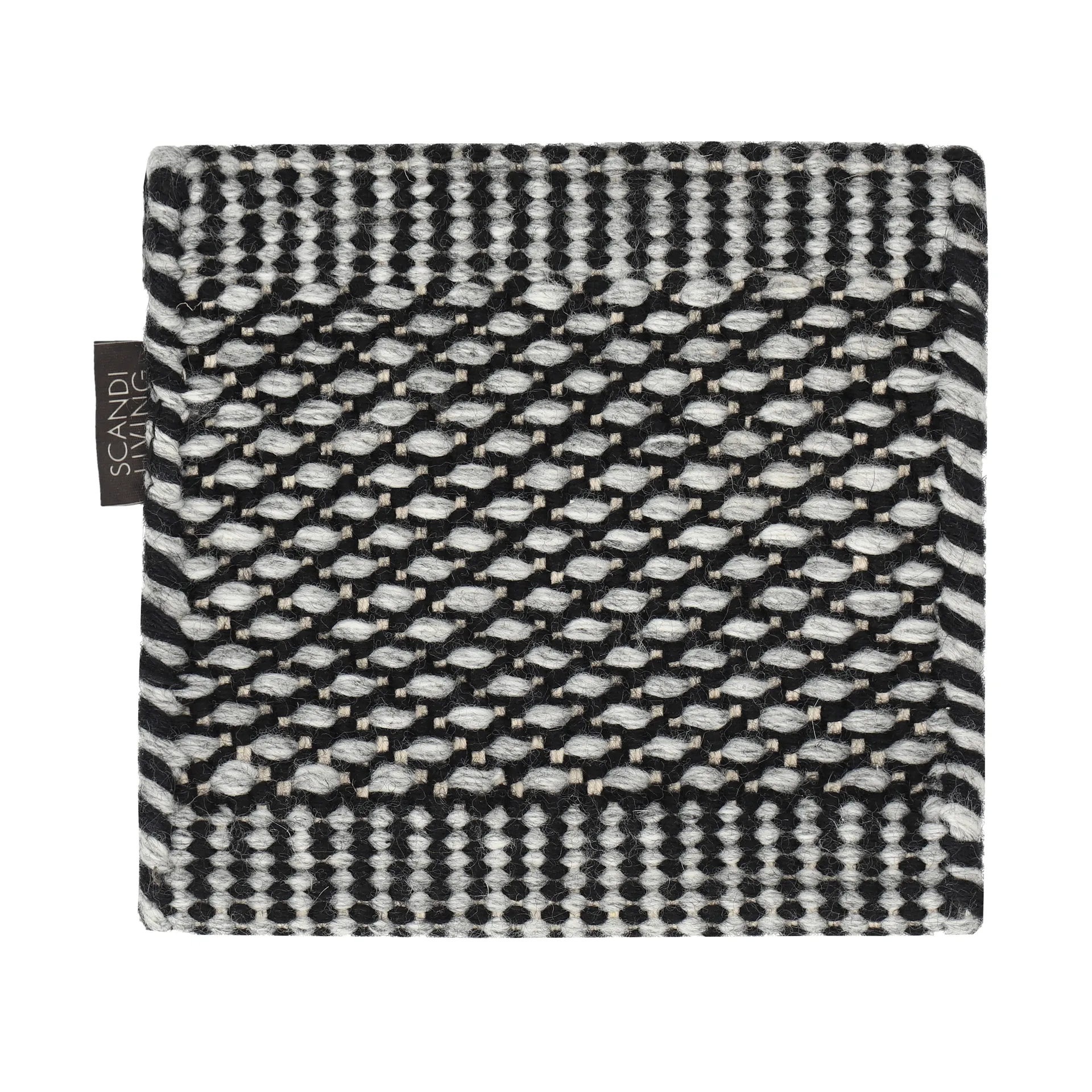 Mattprov Lea ullmatta, Svart Material Samples