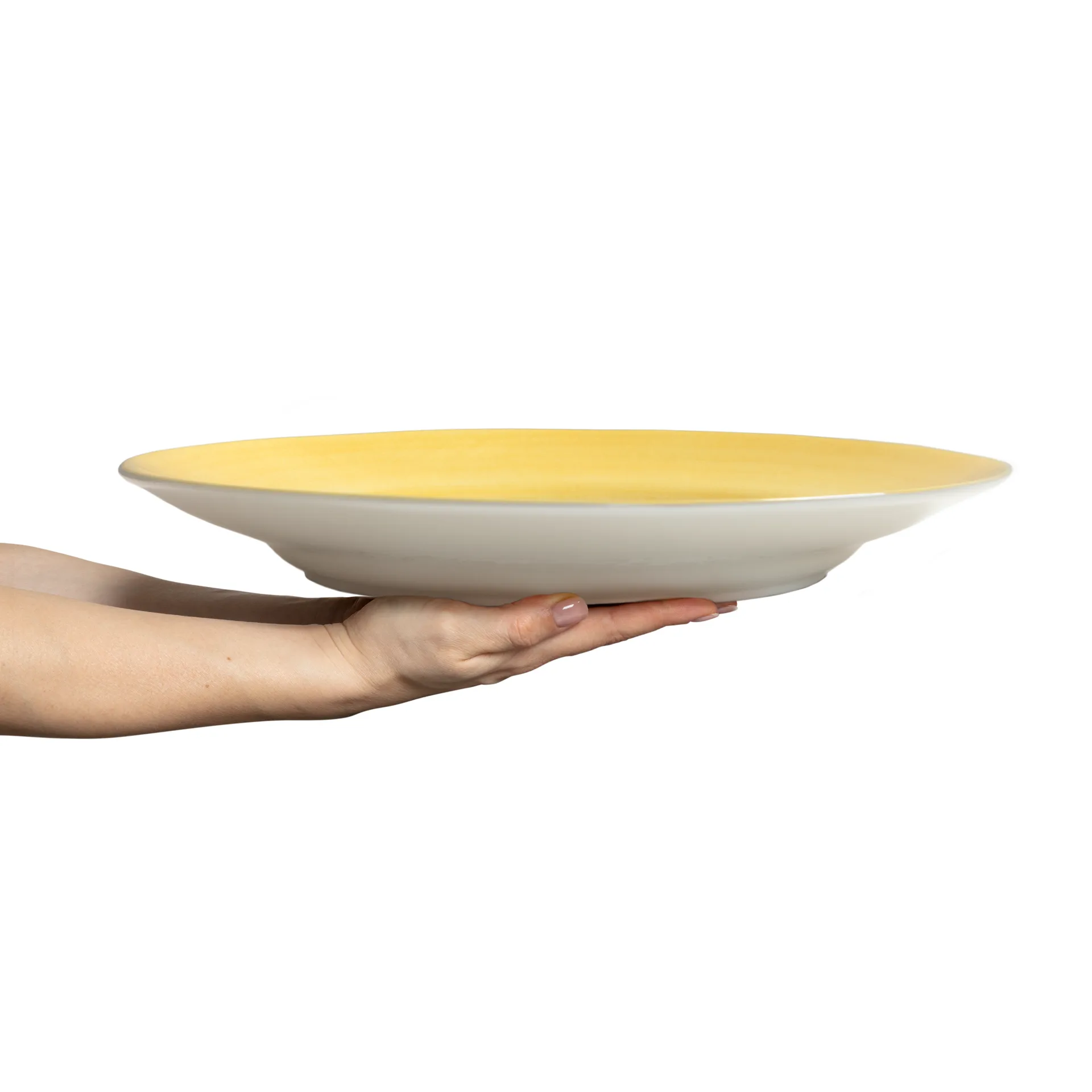Basic serveringsfat Ø41 cm, Gul Mateus